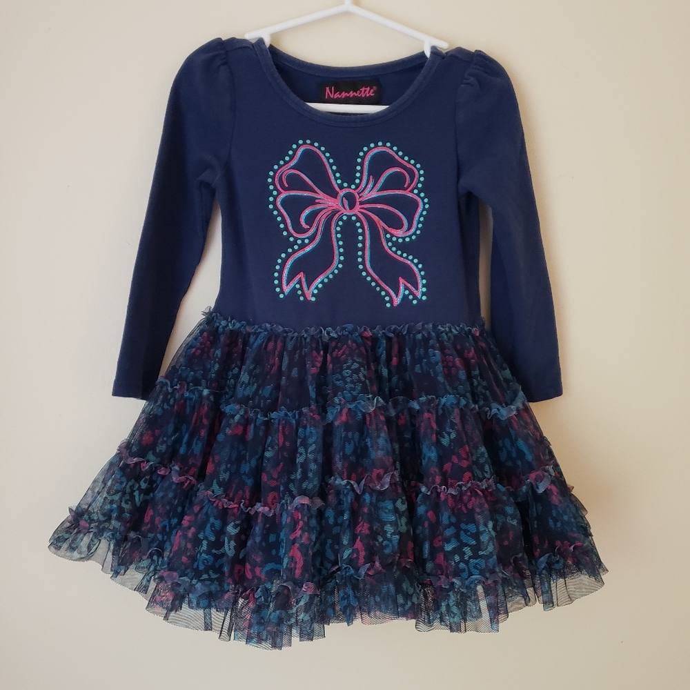 Nannette 3T Poofy Long Sleeve Dress